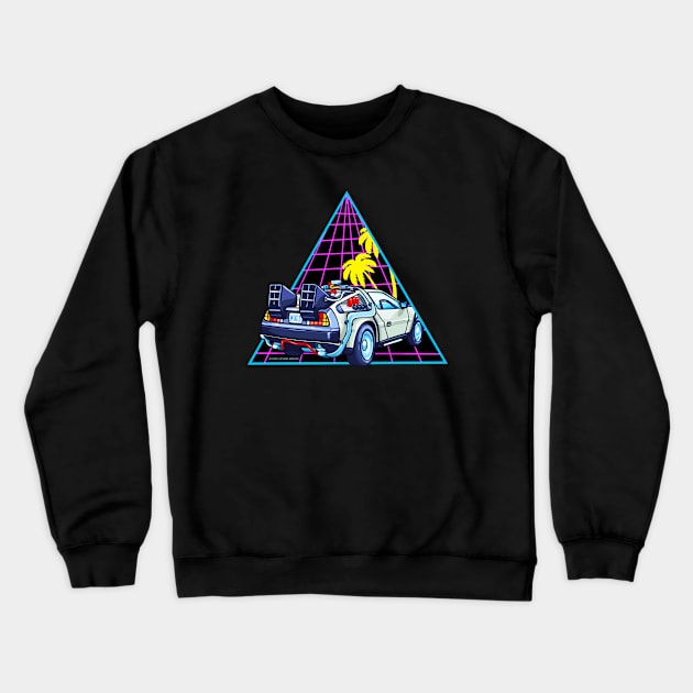 Back to the Future - DMC DeLorean Crewneck Sweatshirt by valentinahramov